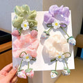 Sweet strawberry Hair Scrunchies Girls Fruits Ponytail Holder Strawberry Hair Scrunchy Ties for girls