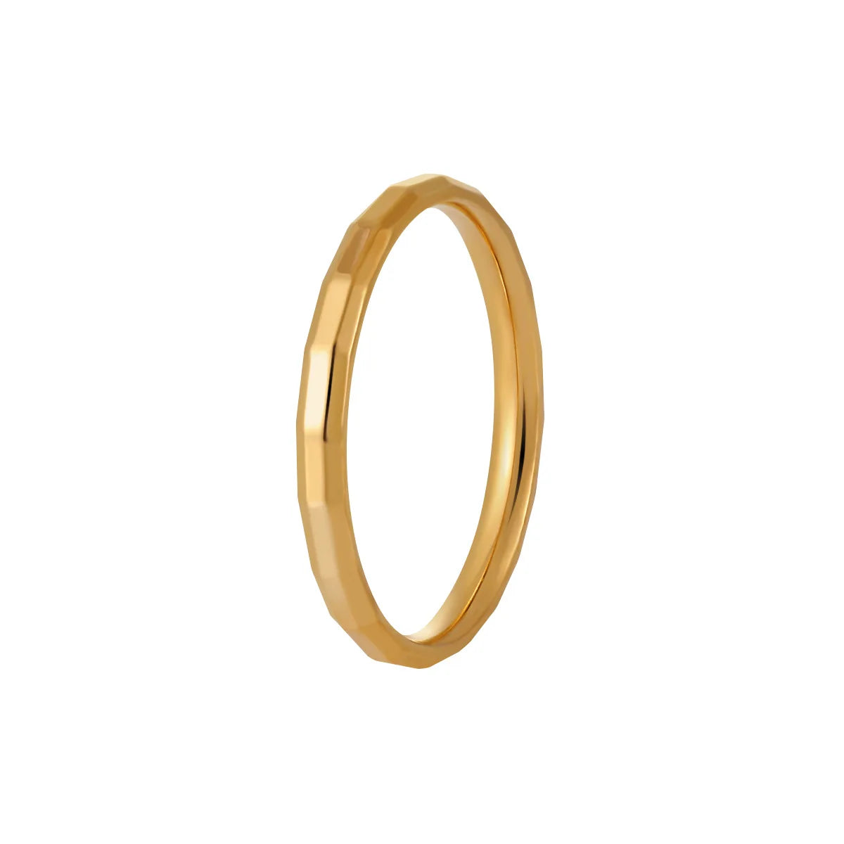 2025 New Custom Gold Waterproof Jewelry Gifts Custom Logo Stainless Steel Minimalist Finger Rings