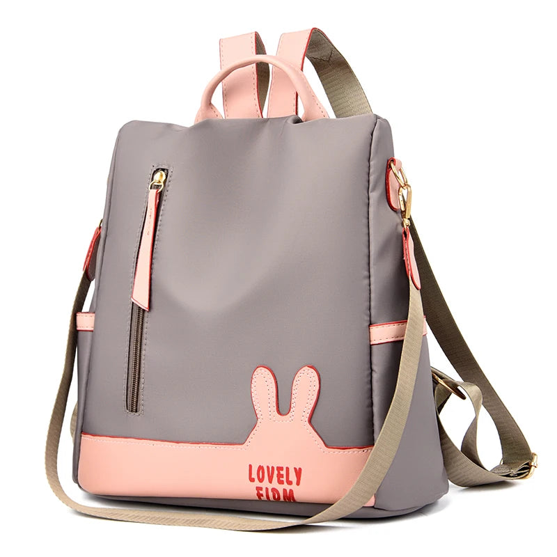 Wholesale Factories Durable School Bags for Girls Custom Printing Woman Fashion Antirobo Oxford Mochila Mujer MegaBDM