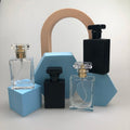 NH Free Sample Luxury Woman 30ml 50ml Square Spray Glass Perfume Bottle 50 Ml Wholesale