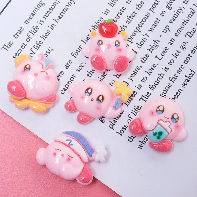 Beauty Resin Cabochon Photochromic Camellia Resin Accessories Charm for DIY Jewelry Making