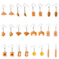 Brand New Personality Cute Creative Baking Cake Earrings Temperament Trend Fashion Egg Tart Bread Resin Earrings for Girls