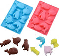 Marine Chocolate Sea Animal Silicone Ice Cube Tray Non-Toxic Eco-Friendly Disposable Customizable Seashell-Shaped Mold Fish