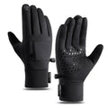 Premium Polyester Cycling Gloves for Winter Racing Touchscreen Compatible Waterproof Zipper Pocket Gel Silicone for Running