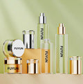 Fuyun Luxury Cosmetic Containers White Glass Lotion Bottle with Silver Pump for Face Cream Skincare Gel Mascara Eye Drop