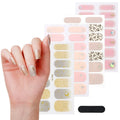 OEM/ODM 3D Waterproof Summer Nail Stickers Self-adhesive Tips DIY Nail Art Design Sticker Stencil for Christmas & Autumn