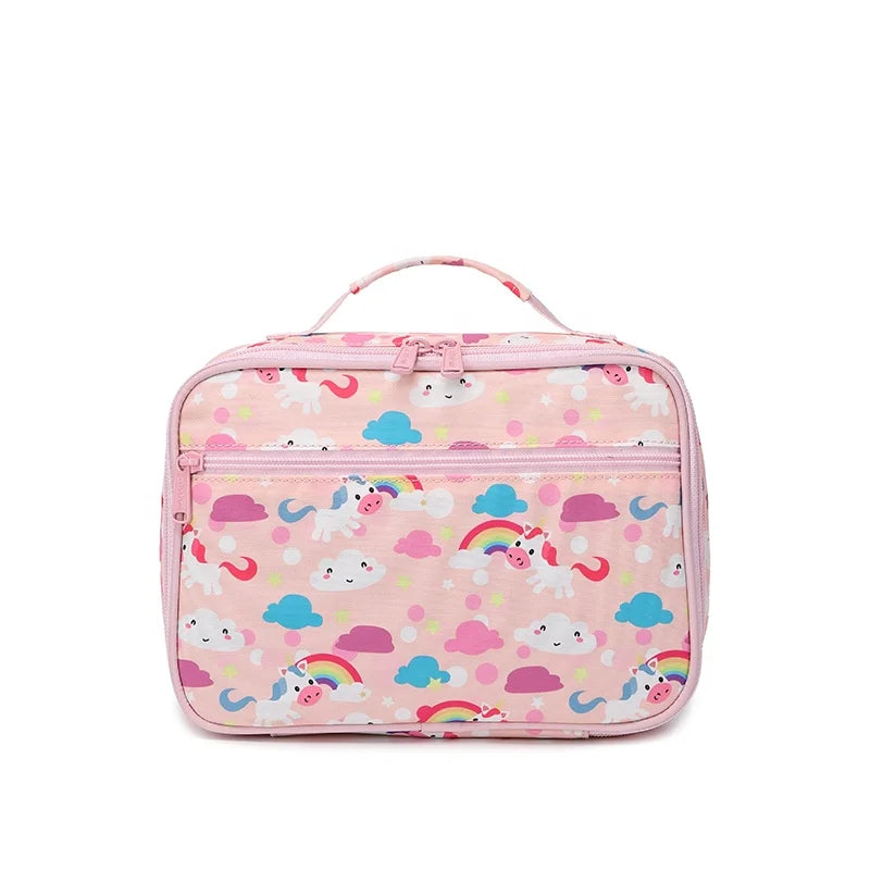 Lunch Bag School Thermal Food Lunch Bag for Kids School 2024 Cartoon School Kids Girl Lunch Cooler Bag