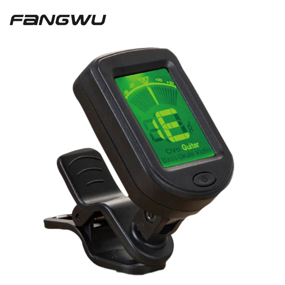 Digital Mini Clip-on Chromatic Automatic Bass Guitar Capo Locking Tuner
