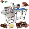 Factory Automatic Chocolate Covering Machine Small Chocolate Enrobing Line With Cooling Tunnel Chocolate Coating Machine