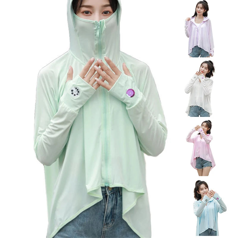 High Summer Women's Casual PULLOVER Crew Neck Clothing Customized Anti-UV Sunscreen for Outdoor Fishing Cycling for Autumn