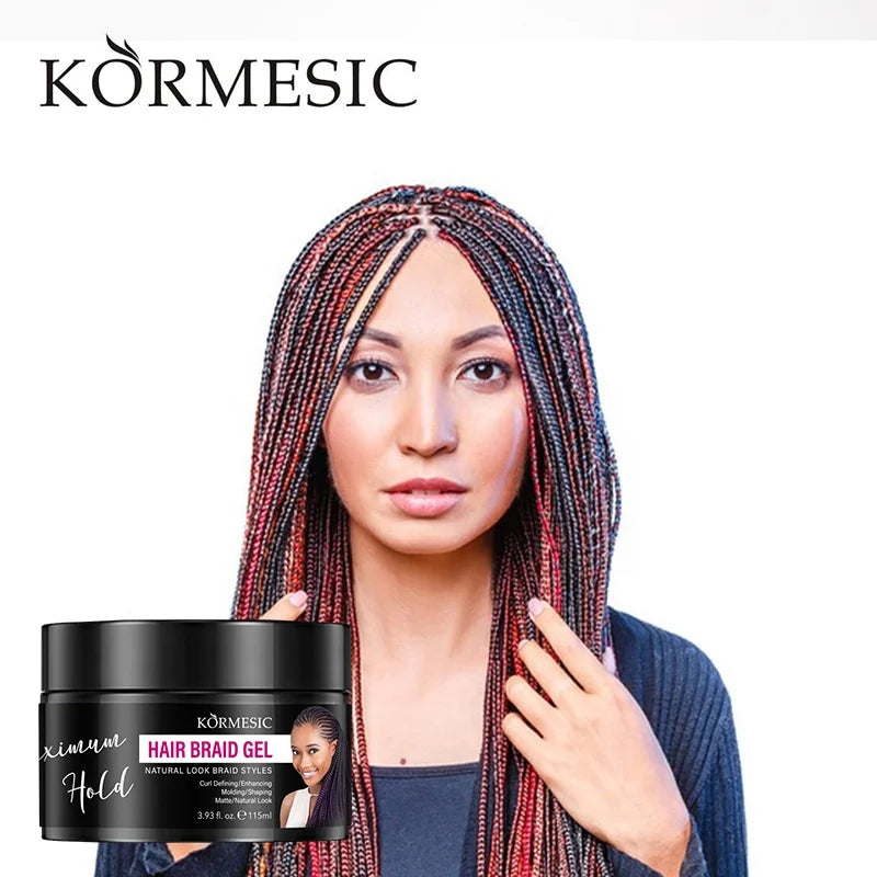 Hair Braid Gel Wholesale Custom Strong Hold Private Label Styling Braid Organic Edge Control for Black Hair