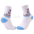 Custom Logo Full Polyester Crew Socks Young Teen Girl Tube African Uniform logo Student School Socks