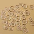 Wholesale 18L 11.5mm Fur Collar Transparency Invisible Clear Plastic Resin 4 Hole Button for Shirt Coat
