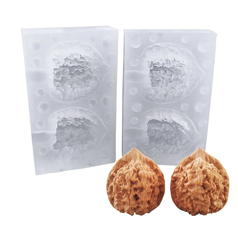 Walnut Mousse Cake Pastriesice Cream Decorate Turn Sugar Candy Chocolates Jelly Resin Mold Silicone 3D Mould