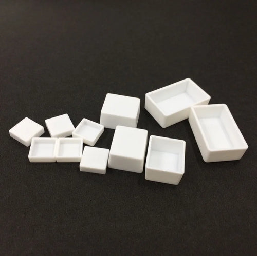 0.5 ML Blank Pot Square Shape White Color Transparent ColorWatercolor Pan to Fill Pigment