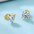 Graceful 2 Carat Lab-Grown Diamond Earrings White Gold or Yellow Gold D Color VVS2 Clarity IGI Certified Diamonds Stud for Women