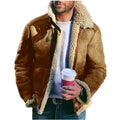Trendy Winter Thickened Warm Large Size Coats for Men Fashion Faux Suede Fur Jacket