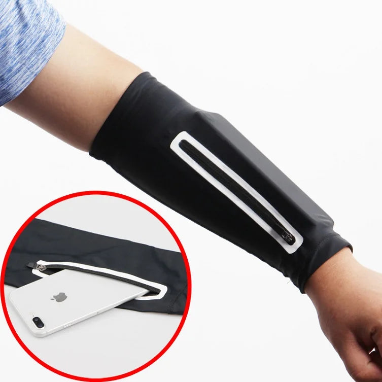 Outdoor Sport Elastic Cool Armband Phone Sleeves Armabnd With Ice Silk Fabric Sleeves