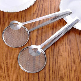 Kitchen Multifunction Stainless Steel Sieve Filter Spoon Fried Food Oil Colander Strainer Clip Handheld Cooking Tools Gadgets