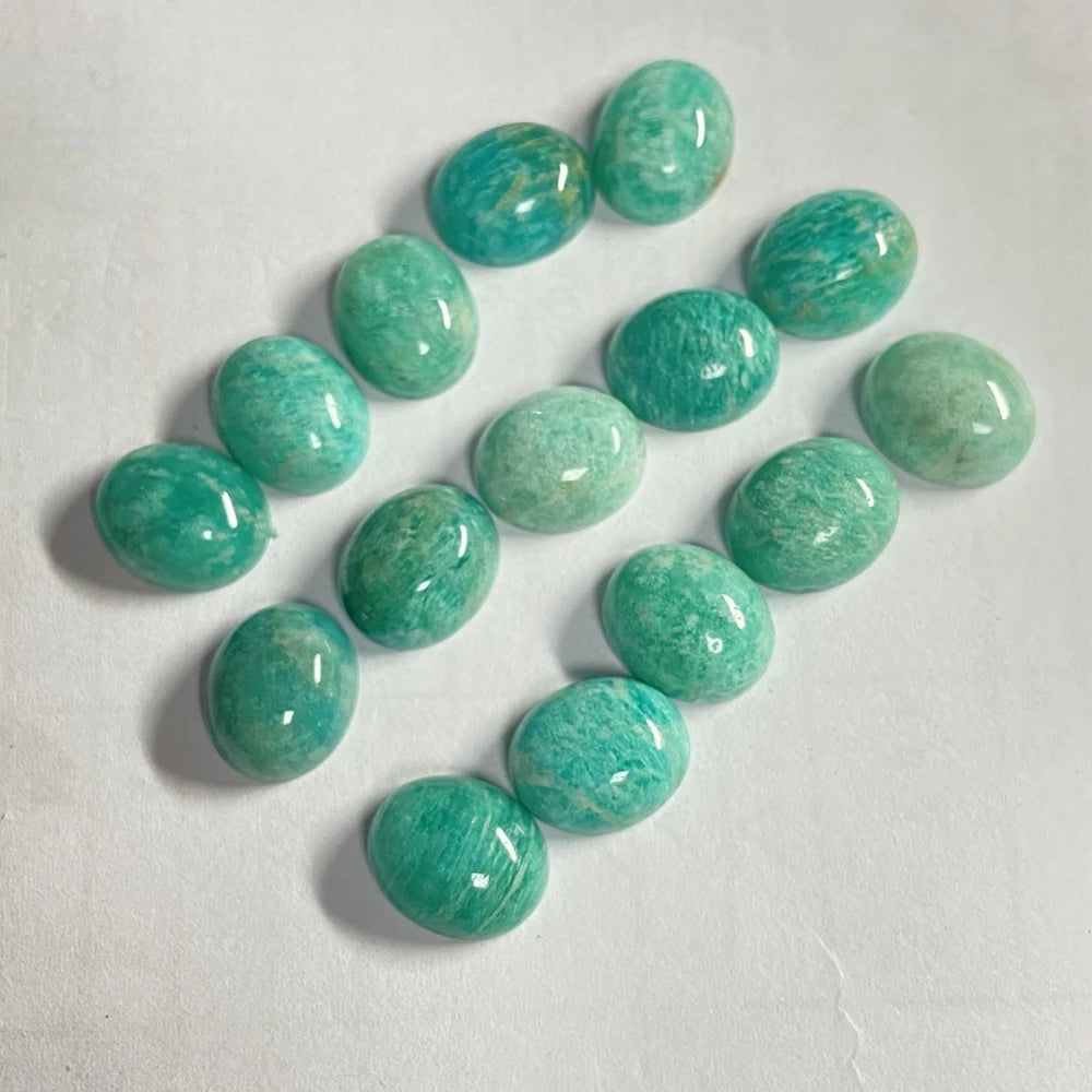 10x12mm Cabochon Natural Amethyst Gemstones Oval Cabochons Flat Back