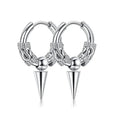 2025 Newest Cone Pendant Earring Charm Stainless Steel Earrings for Women Men Accessories Ear Piercing Hoop Pendientes Jewelry