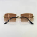 Superhot Eyewear 0935 Fashion 2021 Women Rimless Small Rectangle Sun Glasses