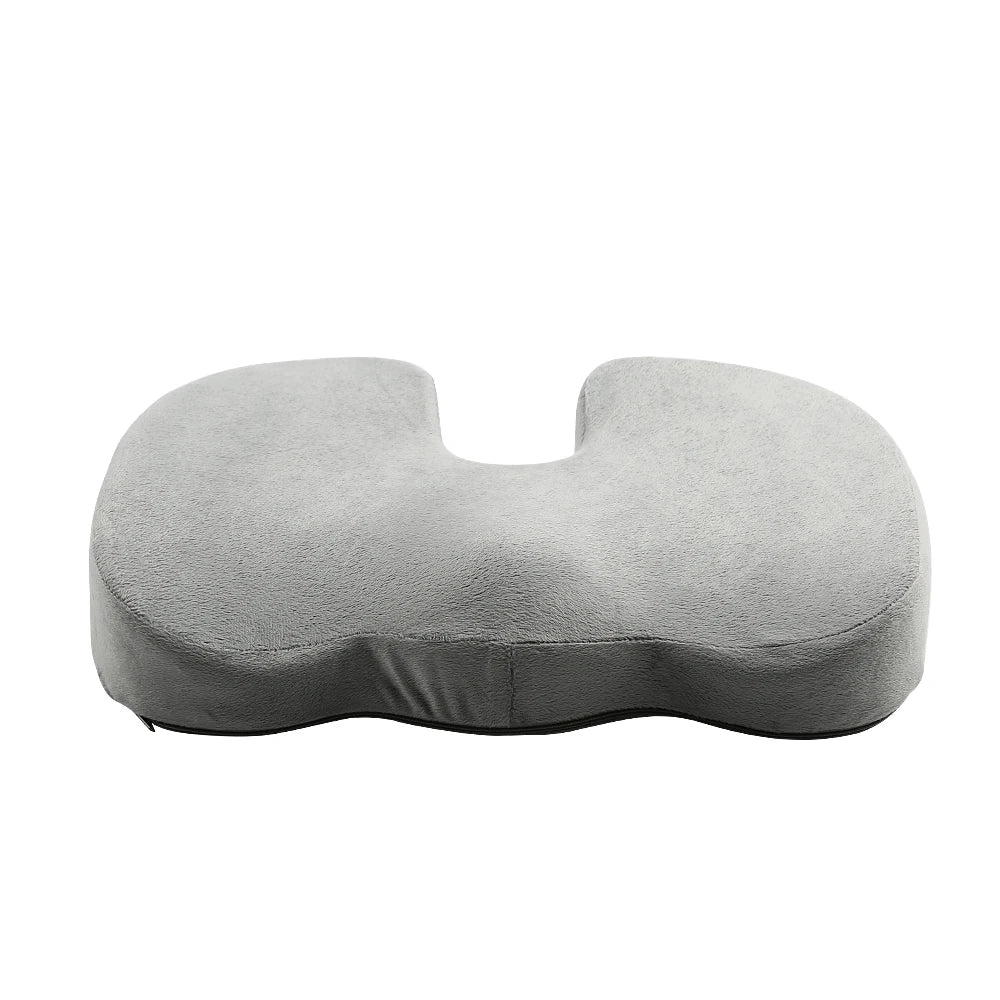 Luxurious Comfort Office Chair Cushion Anti-Slip Velboa Material with Memory Foam Coccyx Orthopedic Seat for Optimal Comfort