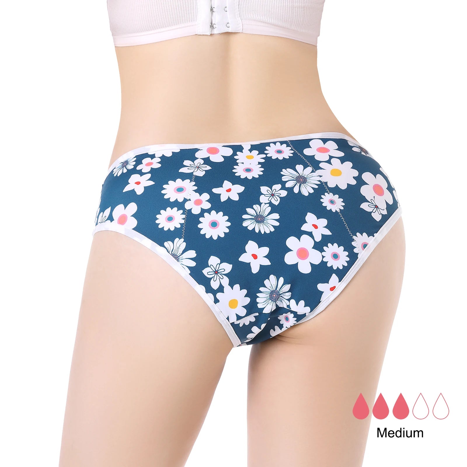 Shanhao Print Menstrual Panties Teens Organic Cotton Bragas Menstruales Biodegradable Bamboo Period Panties for Women