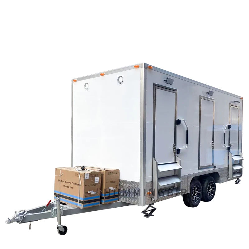 Rent Toilet on Wheel Movable Container Portable Toilets Mobile Toilet Plastic Outdoor with Shower Price