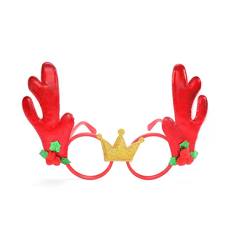 Promotional Festival Kids Frame Eyeglasses Heart-Decorated Christmas Glasses for New Year Parties Party Decorations