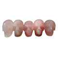 Huiying 2 inch rose quartz natural carved stone healing stone skulls Crafts