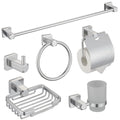 Polished Solid Zinc Alloy Pendant Set Shower Room Wall Mounted Stainless Steel Bathroom Hardware Accessories Set