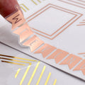 Personalized Custom Self Adhesive Shiny Gold Foil Journal Planner Sheet Stickers