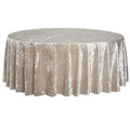 Stylish Embroidered Round Polyester Tablecloth with Sequins Waterproof Fabric for Restaurants and Parties Woven Technique