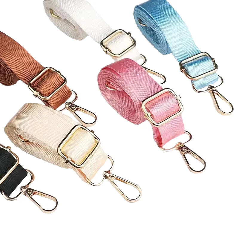 25MM*1.5M Adjustable Laptop Crossbody Bag Shoulder Strap with Metal Hooks Multi-color Detachable Camera Bag Shoulder Straps