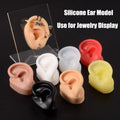 Hot Sale Soft Silicone Ear Model Tattoo Practice Piercing Tools Acrylic Display Stand Kit for Jewelry Ear Studs Earrings Display