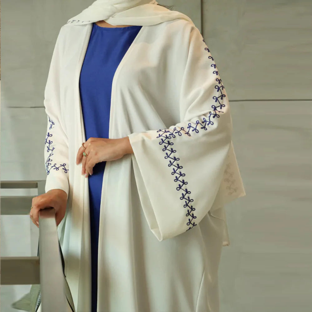 Luxury Abaya Modest Open Abaya Kimono Dress Dubai Kaftan Cardigan 108