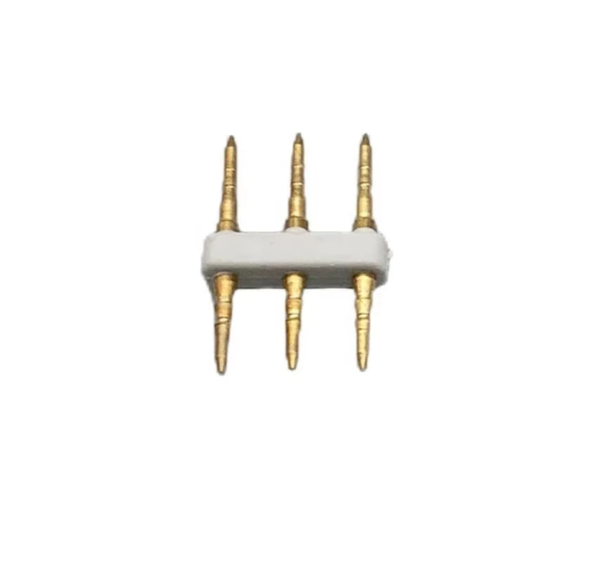 High Voltage LED Strip 3-Pin Contact Copper Metal Pin for Lighting Metal Lighting Accessories