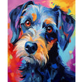 DIY Diamond Embroidery Kit Dog Wall Art 30x40cm/12x16inch Full Cross Stitch Needlework Animal Landscape Diamond Painting