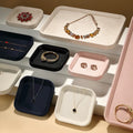 New Hot Selling Velvet Ring Necklace Earrings Jewelry Display Tray Pendant Bracelet Storage Tray Jewelry Shop Display Rack