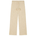 Custom Garment Pure Wool Trousers Knit Side Pocket Sweater Comfy Pants for Men