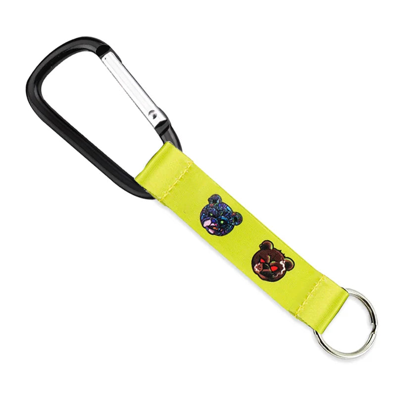 Custom Short Lanyard Keyring Wristlet Wrist Band Carabiner Keychain Lanyard
