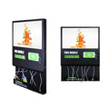 21.5inch Wall Mount Free CMS Cloud Server Android LCD Advertising Screen With Mobile Phone Charging Cables