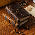 Vintage Magic Cow Leather Retro Traveler's Notebook Manual Loose Leaf Handmade Creative Genuine Leather Diary