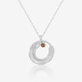 VIANRLA 925 Sterling Silver 18k Gold Chain Round Pendant Necklace Zircon Jewelry Wholesale Merchants