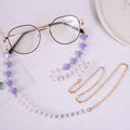 Popular Sold Heart Shape Bead Designed Women Fashion Colorful Sunglasses Chain
