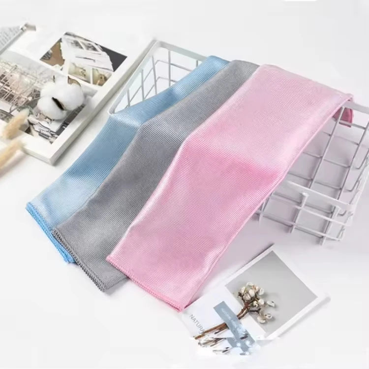 Microfiber Glass Cleaning Cloth Thick and Sustainable Lint-Free Quick Cleaning for Kitchen Windows and Lenses