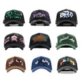 High Quality Custom 5-Panel Embroidered Logo Sporty Dobby Dot Men Women Rhinestone Sports Caps Baseball Cap with Suede Brim