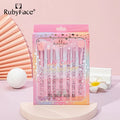 Pink Pattern 7 Pieces of Super Soft Makeup Tools Eye Shadow Brush Fiber Makeup Tool Set Wholesale