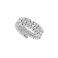 Fashion 925 Sterling Silver Handmade Multi-layer Beads Beaded Rings Fine Jewelry